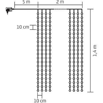Somogyi Perdea de lumini LED