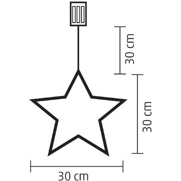 Somogyi Decor fereastra LED, stea