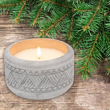 Somogyi Candela piatra cu LED, Ø14 x 8,5 cm