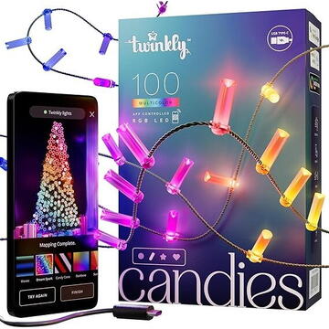 twinkly Instalatie LED USB-C 6m Candle Shape