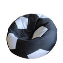 Heinner FOTOLIU PUF XL MINGE FOTBAL 75CM NEGRU