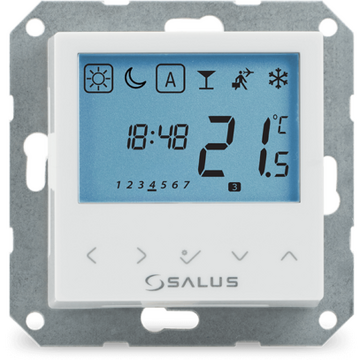Salus Termostat programabil BTRP230, montaj in doza, alb