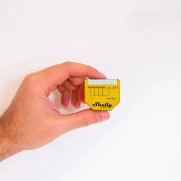 Releu inteligent Shelly Qubino Wave i4 DC, Wireless, 0.3 W, Galben