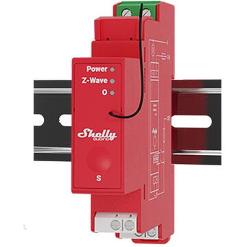 Releu inteligent Shelly Releu șină DIN cu 1 canal cu măsurare a energiei  Qubino Pro 1PM