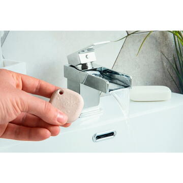 Buton inteligent Shelly Blu Button Tough 1, rezistent la apa si socuri, bej, 42x42x13mm