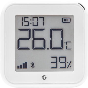 Shelly Senzor de temperatură și umiditate WIFI gen 3 White