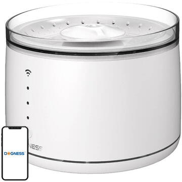 Dogness Fântână automată de apă controlată de aplicația 1,8 l pentru pisici