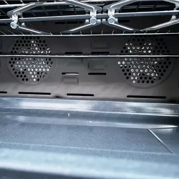 Studio Casa Aragaz gaz  90 cm Nando Graphite Grey, 5 zone de gatit, Gaz, Wok, Cuptor gaz,  Rotisor, Timer digital, Grill electric, Plita fonta,  Aprindere electrica, Clasa energetica A, Gri