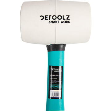 Detoolz Ciocan cauciuc alb coada fibra sticla pp+pvc 450g