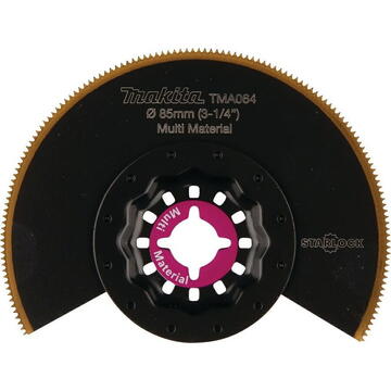 Panza segmentata Makita B-64973, 85 mm, 18 TPI, Starlock – Accesoriu metale neferoase, fibra de sticla, PVC