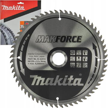 Makita Lamă de ferăstrău circular, Makforce TCT, 235 x 30 mm, 60 dinți