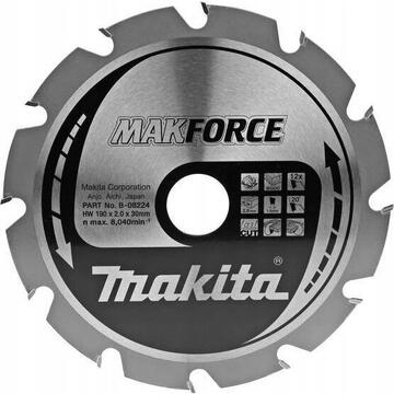 Makita Lamă de ferăstrău circular  MAKFORCE 190 mm alezaj 30 mm număr de dinți 12 lemn B-32144