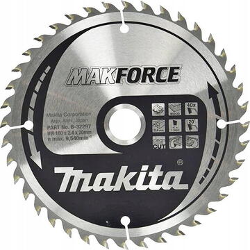 Makita Fierăstrău circular bBade, Makforce TCT, 160 x 20 mm, 40 dinți