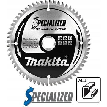 Makita SPECIALIZED - Panza fierastrau circular, aluminiu, 160x20x2.4 mm, 60 dinti