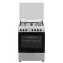 Samus SM662AENS1 INOX, 4 arzatoare, 1 WOK, Aprindere electrica, 7 functii, Inox