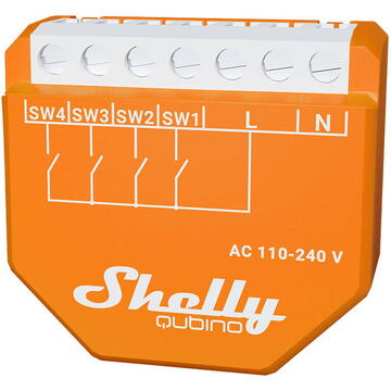 Shelly Comutator wireless 110-240VAC Portocaliu