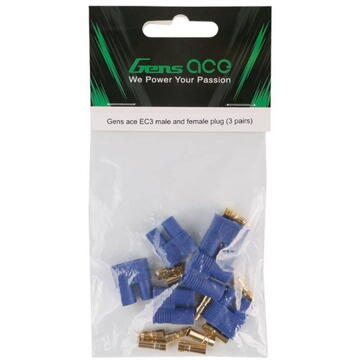 Gens ace EC3 male & female plug (3 pairs)