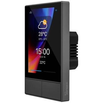 Intrerupator inteligent Sonoff 49500, Wireless, Negru