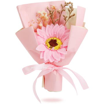 GLOBIZ Decor cu floare artificială - floarea-soarelui - 17 x 11 x 3 cm