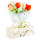 GLOBIZ Decor cu plante artificiale - lalele - 24,5 x 11,5 x 40 cm