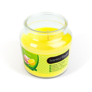Vog und Arths Lumânare parfumată – borcan cu capac – Sweet lemon & peony – 310 g