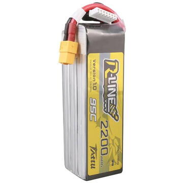 Tattu R-Line 22.2V 2200mAh 6S 95C Lipo Battery with XT60 Plug