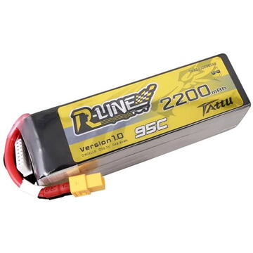 Tattu R-Line 22.2V 2200mAh 6S 95C Lipo Battery with XT60 Plug