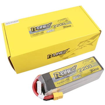Tattu R-Line 22.2V 2200mAh 6S 95C Lipo Battery with XT60 Plug