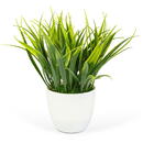 GLOBIZ Plantă artificială decorativă - Iarbă artificială verde - 20 x 8 cm