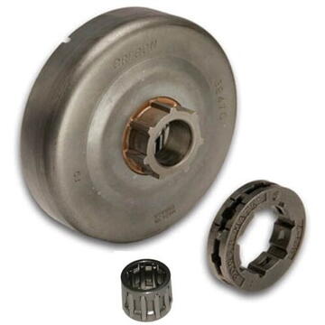 Oala ambreiaj + rotita motrica + colivie Stihl: MS 170, 180, 210, 230, 250 (3/8p 7Z) - (5 piese)