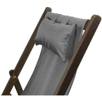 Sezlong cu cotiera si perna GreenBlue Premium GB283 negru