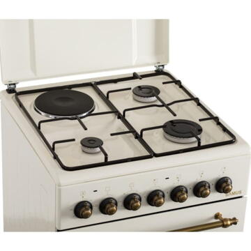 Samus SR550EL3C1, Electric, Gaz, 4 arzatoare, Crem