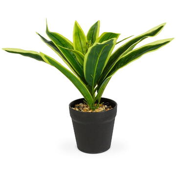 GLOBIZ Plantă artificială decorativă - Copac de șofran cu dungi - 20 x 8,5 cm