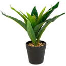 GLOBIZ Plantă artificială decorativă - Copac de șofran verde - 20 x 8,5 cm