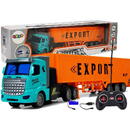 Lean Toys Camion de livrare cu telecomandă 27 Mhz 1:48 Portocaliu