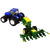 Lean Toys Tractor RC cu telecomandă 1:24 Belarka Albastru