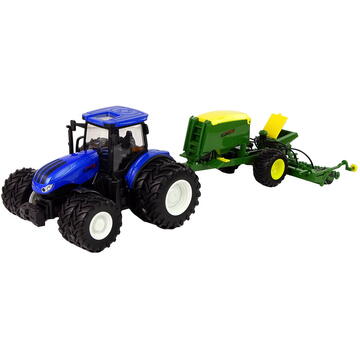 Lean Toys Tractor RC cu telecomandă 1:24 Belarka Albastru
