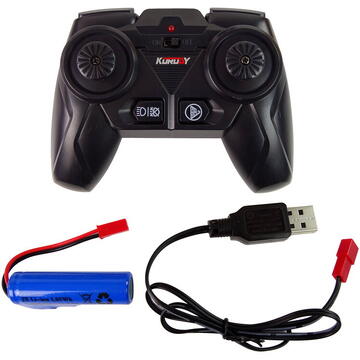 Lean Toys Tractor RC cu telecomandă 1:24 Belarka Albastru