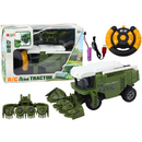 Lean Toys Combină agricolă cu telecomandă RC, mașină agricolă verde