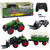 Lean Toys Tractor agricol cu ​​remorcă și furci, controlat de la distanță, RC 2.4G