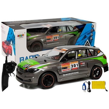 Lean Toys Mașină sport RC cu telecomandă 1:10 2.4G gri