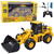 Lean Toys Telecomandă buldozer excavator RC 2.4G 6CH galben