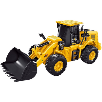 Lean Toys Telecomandă buldozer excavator RC 2.4G 6CH galben