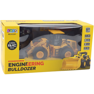 Lean Toys Telecomandă buldozer excavator RC 2.4G 6CH galben
