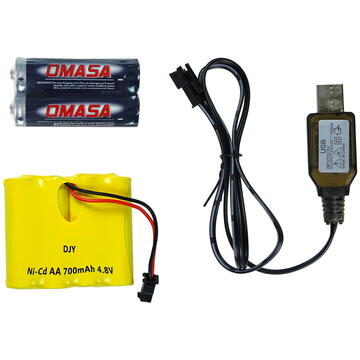 Lean Toys Mașină sport de curse cu telecomandă, 1:18 Corvette C6.R, lumini roșii 2.4 G