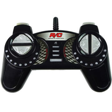 Lean Toys Mașină sport de curse cu telecomandă, 1:18 Corvette C6.R, lumini roșii 2.4 G