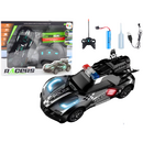 Lean Toys Mașină sport radiocomandată neagră cu telecomandă