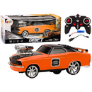 Lean Toys Mașină cu telecomandă 1:18 Drift 360 Lumini Sunete Portocalii