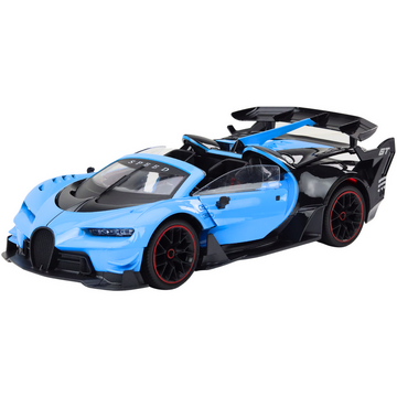 Lean Toys Mașină sport RC cu telecomandă 1:12, cu uși deschise, albastră