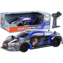 Lean Toys Mașină cu telecomandă RC 1:18 Roți de cauciuc Drift Albastru